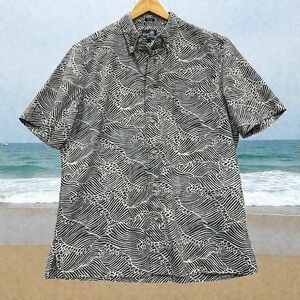 Reyn Spooner Hawaiian Shirt Men's L Limited Reissue Molokai Channel Print